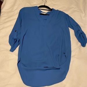 Royal blue blouse